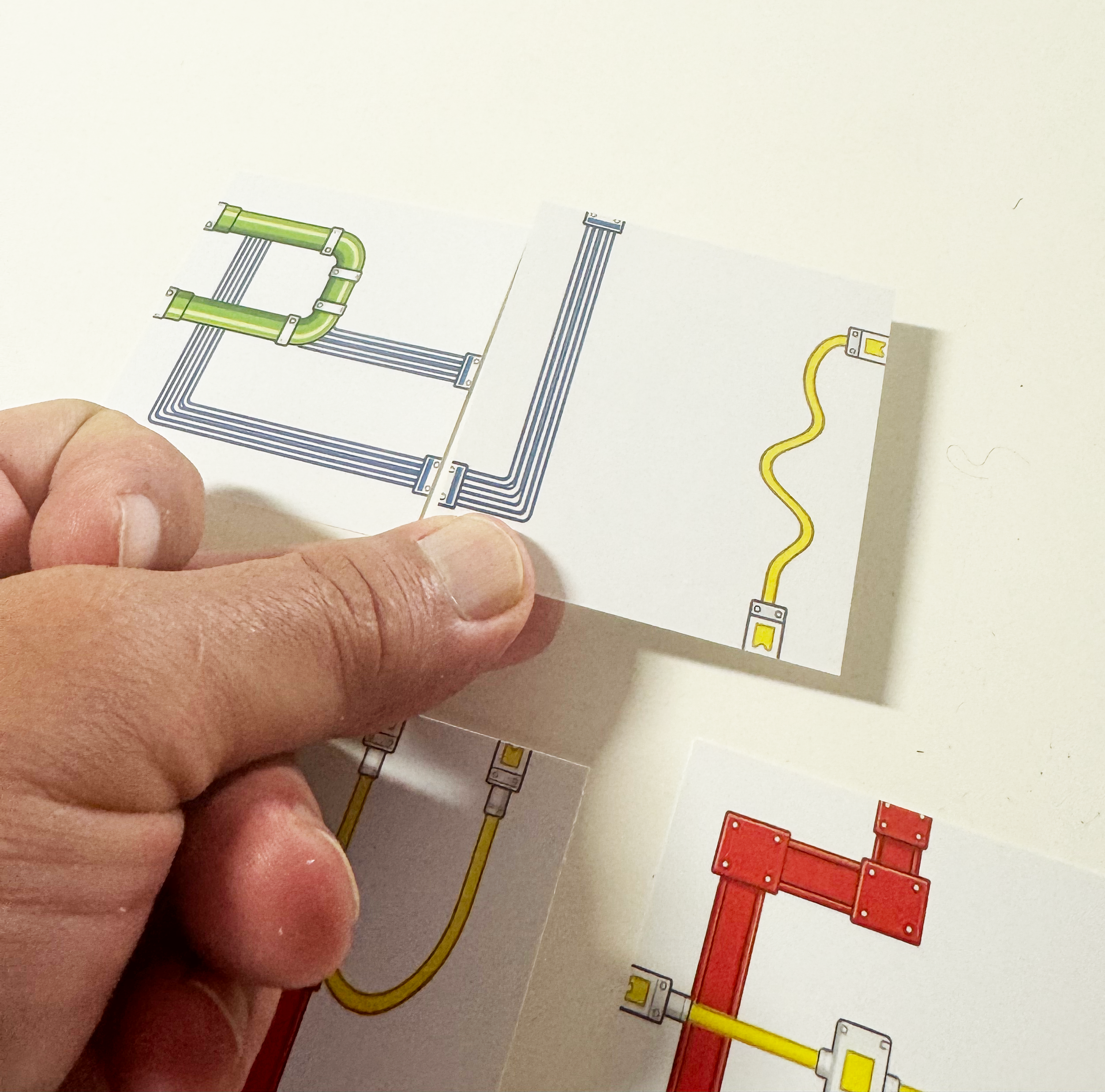 Circuit Sibz tile being positioned beside a compatible Live Port on the existing network.